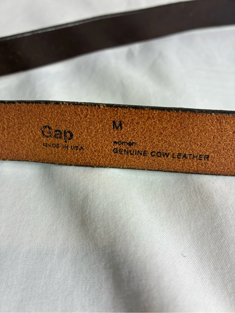 GAP Womens belt Sz M Brown Leather Silver Pyramid Studs